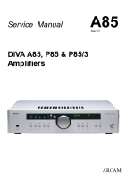 Arcam A85 - Service Manual 